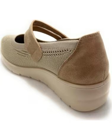 ZAPATOS MERCEDITAS DEMAX TEXTIL NIÑA BEIGE AMARILLO