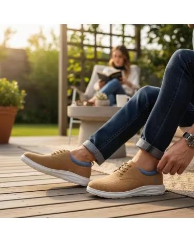 TIMBOS ZAPATO CASUAL HOMBRE TIMBOS CAMEL MODELO 132453 MARRóN