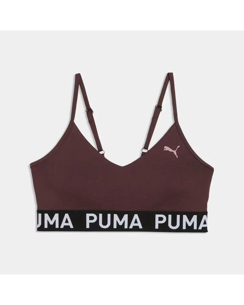 PUMA PUMA SEAMLESS LOGO BRALETTE MARRON CLARO