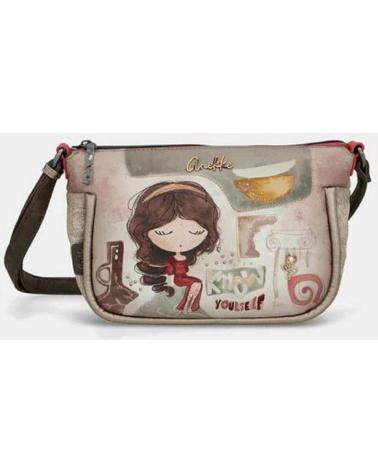 ANEKKE BOLSO DE HOMBRO ANEKKE TAUPE CON DISEÑO ARTÍSTICO TAUPE