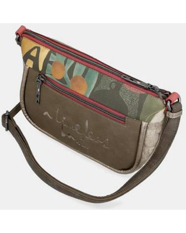 ANEKKE BOLSO DE HOMBRO ANEKKE TAUPE CON DISEÑO ARTÍSTICO TAUPE