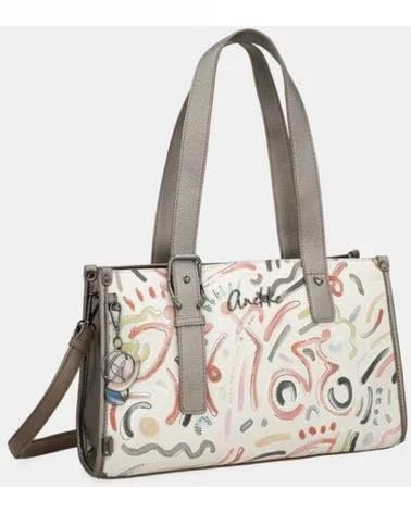 ANEKKE ANEKKE MEHRFARBIGE HANDTASCHE MIT SKIZZEN-PRINT MULTICOLOR