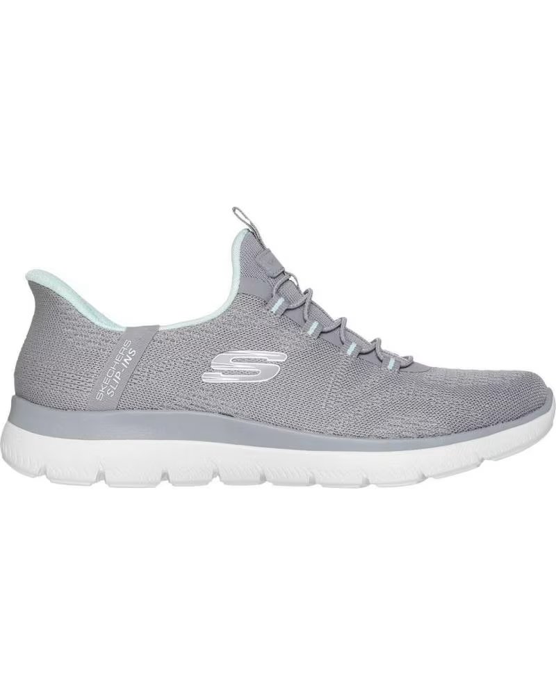 SKECHERS SKECHERS DAMENSCHUHE 150284 FREIZEITSCHUHE GRAU GRIS