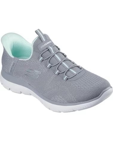SKECHERS SKECHERS DAMENSCHUHE 150284 FREIZEITSCHUHE GRAU GRIS