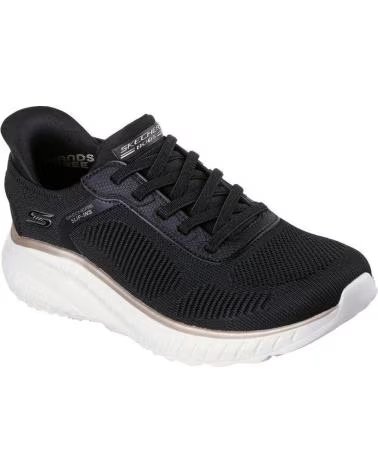 SKECHERS SKECHERS DAMEN FREIZEITSCHUHE SLIP-INS SCHWARZ WEISS 117497 NEGRO Y BLANCO