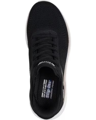 SKECHERS SKECHERS DAMEN FREIZEITSCHUHE SLIP-INS SCHWARZ WEISS 117497 NEGRO Y BLANCO