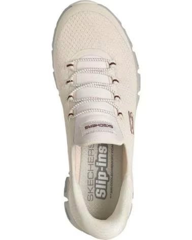 SKECHERS SCARPE SKECHERS DONNA SLIP-INS CASUAL PANNA CREMA