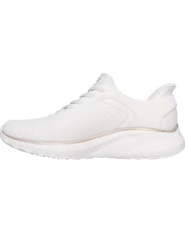 SKECHERS SNEAKERS SKECHERS 117497 DONNA CASUAL SLIP-INS BIANCO E ORO BLANCO Y ORO