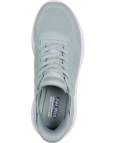 SKECHERS BASKETS SKECHERS FEMME CASUAL SLIP-INS VERT CLAIR 117497 VERDE CLARO