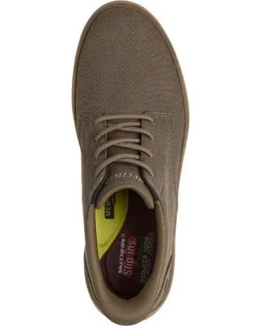 SKECHERS SCARPE SKECHERS UOMO SLIP-INS CASUAL TAUPE TAUPE