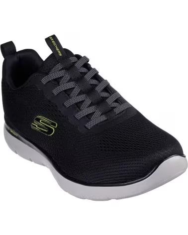 SKECHERS SCARPE SKECHERS 232963 UOMO CASUAL SLIP ON NERE NEGRO