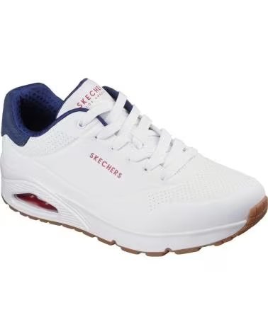 SKECHERS ZAPATILLAS CASUAL SKECHERS 183004 HOMBRE BLANCO Y AZUL BLANCO Y AZUL M