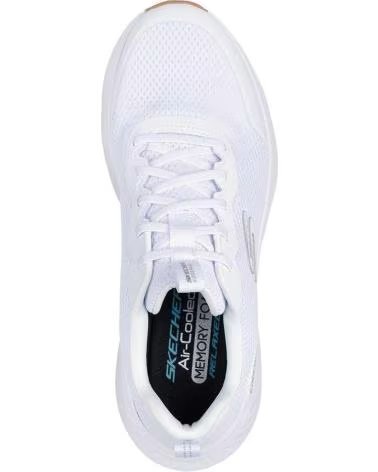 SKECHERS SCARPE SKECHERS 232835 UOMO SLIP ON CASUAL BIANCHE BLANCO