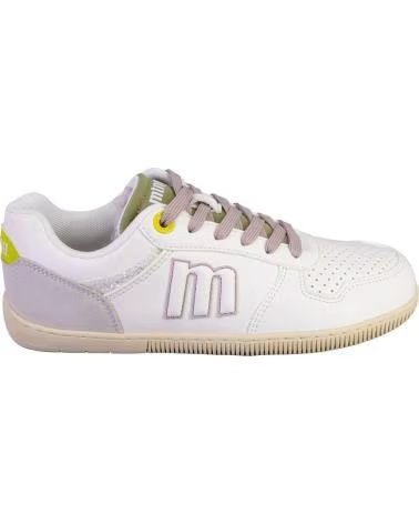 MTNG BASKETS MUSTANG CASUAL FEMME BLANC ET VERT BLANCO Y VERDE