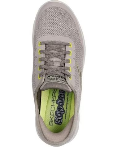SKECHERS SCARPE CASUAL DA UOMO SKECHERS 216332 SLIP-INS TAUPE TAUPE