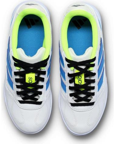 ADIDAS ZAPATILLAS ADIDAS SUPER SALA III J BLANCO AZUL BLANCO AZUL