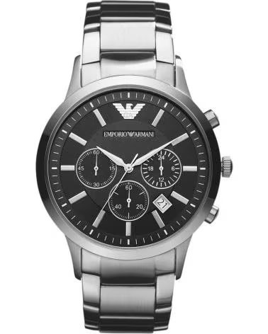 EMPORIO ARMANI EMPORIO ARMANI AR2434 CHRONOGRAPH SILBERSTAHL UHR PLATEADO