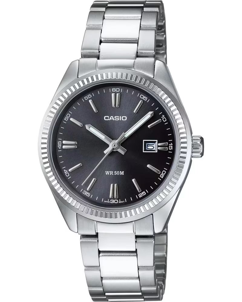 CASIO OROLOGIO CASIO LTP-1302PD-1A1VE DA UOMO, ACCIAIO INOSSIDABILE, GRIGIO GRIS