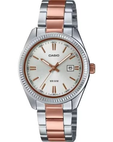 CASIO OROLOGIO DA DONNA CASIO LTP-1302PRG-7AVE IN ACCIAIO INOSSIDABILE E PLACCATO ORO ROSA MULTICOLOR