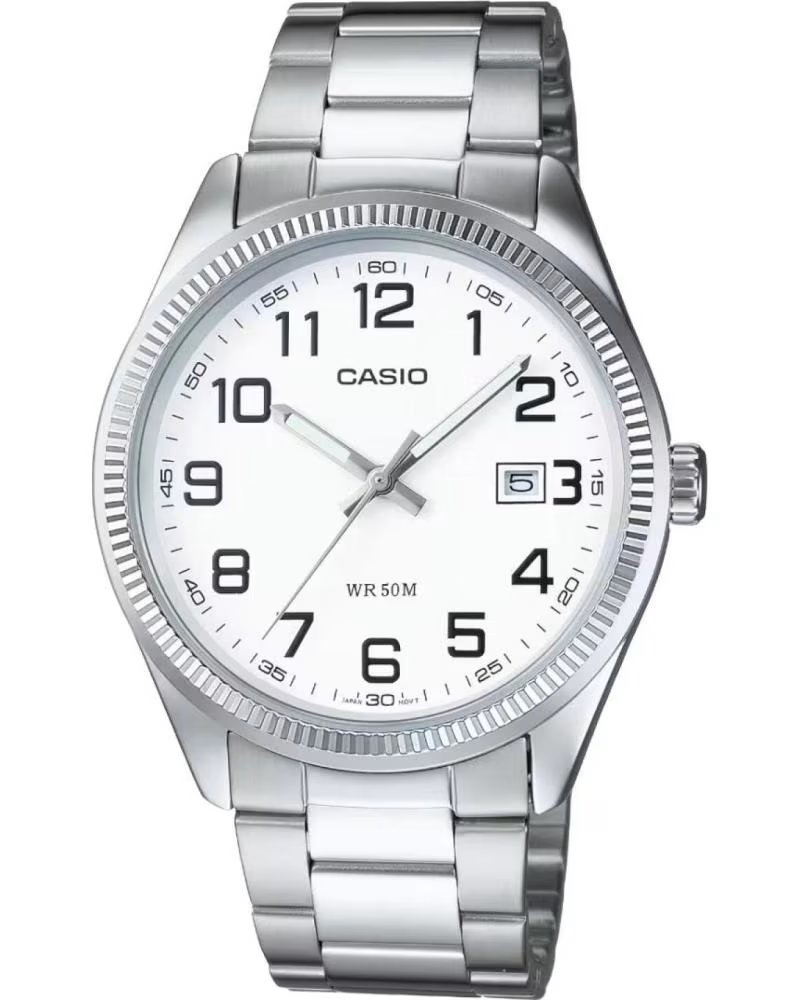 CASIO RELOJ CASIO MTP-1302PD-7BVEF DE ACERO INOXIDABLE CON ESFERA BLANCA GRIS
