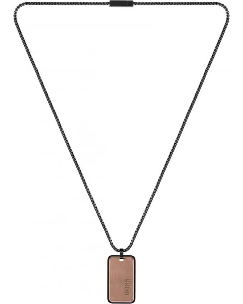 HUGO BOSS COLLANA HUGO BOSS 1580185 CON PENDENTE RETTANGOLARE