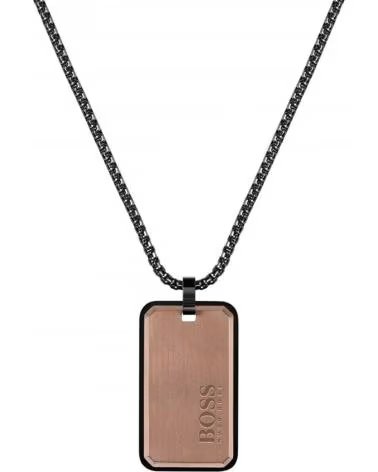 HUGO BOSS COLLANA HUGO BOSS 1580185 CON PENDENTE RETTANGOLARE