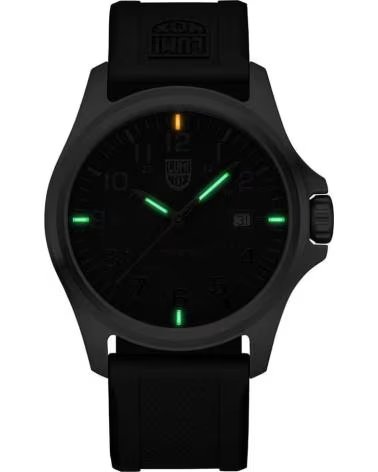 LUMINOX LUMINOX X2 2502 BLACK STAINLESS STEEL RUBBER STRAP WATCH NEGRO