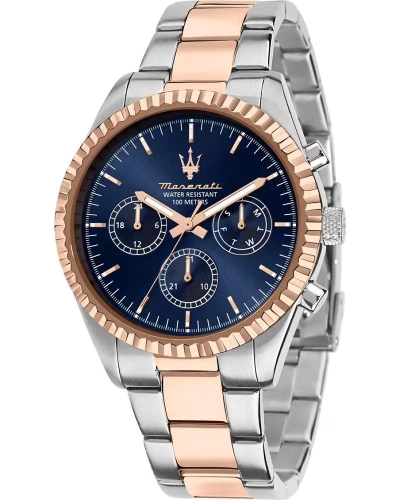 MASERATI MASERATI R8853100040 CHRONOGRAPH EDELSTAHL UND ROSÉGOLD UHR MULTICOLOR