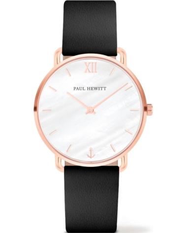 PAUL HEWITT RELOJ PAUL HEWITT SAILOR LINE NEGRO CUERO ROSADO NEGRO