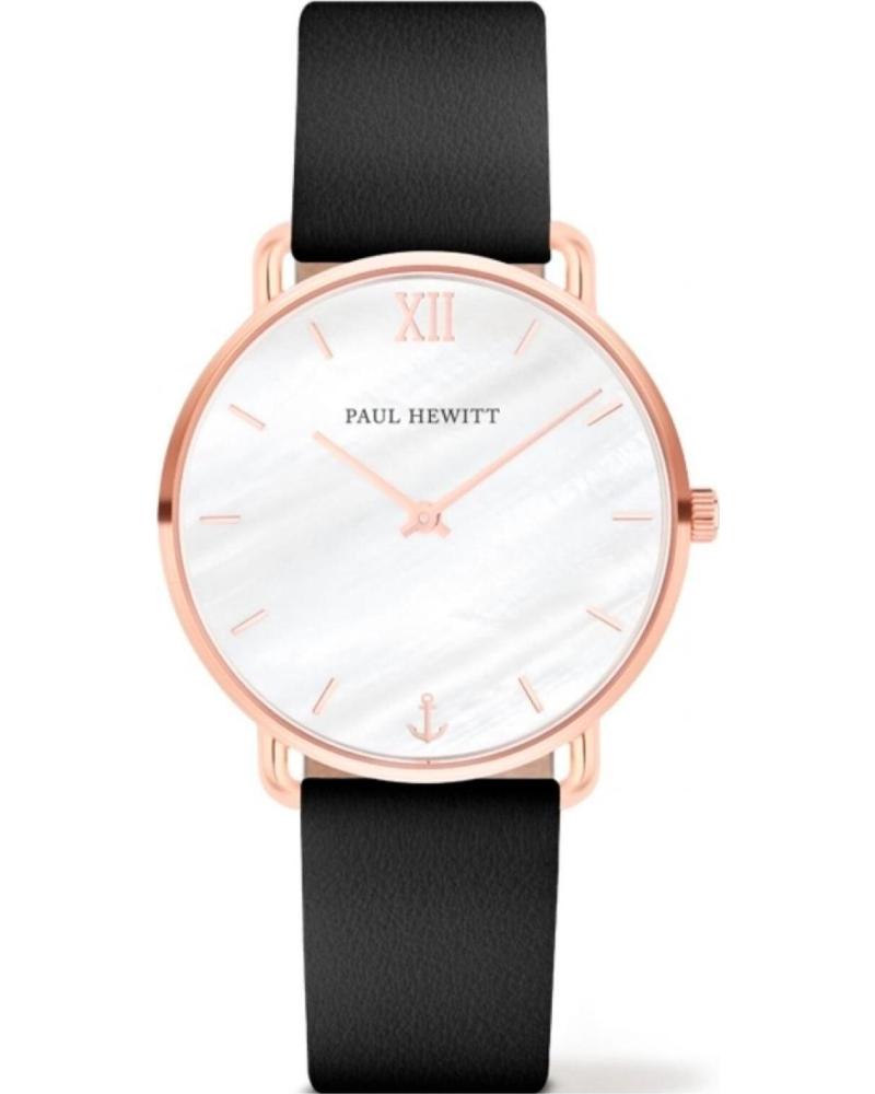 PAUL HEWITT RELOJ PAUL HEWITT SAILOR LINE NEGRO CUERO ROSADO NEGRO