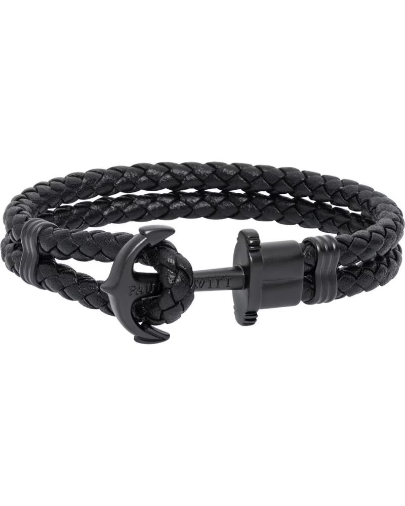 PAUL HEWITT PULSERA PAUL HEWITT SAILOR ANCHOR NEGRA UNISEX PH-L-B-B-M