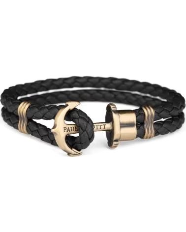PAUL HEWITT PULSERA PAUL HEWITT SAILOR LINE ANCLA DORADA NEGRA TALLA XXL