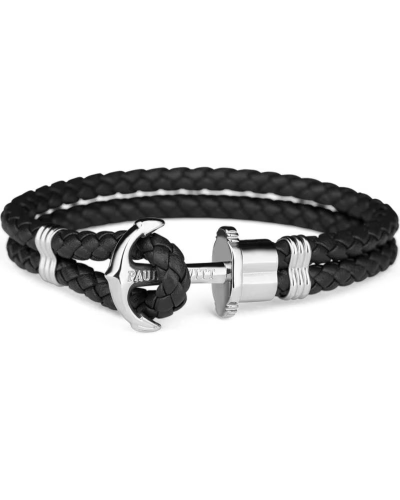PAUL HEWITT PAUL HEWITT SAILOR ARMBAND GEFLOCHTENES LEDER SCHWARZ UNISEX
