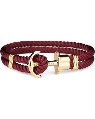 PAUL HEWITT BRACELET PAUL HEWITT ANCRE DORÉE ROUGE FEMME HOMME