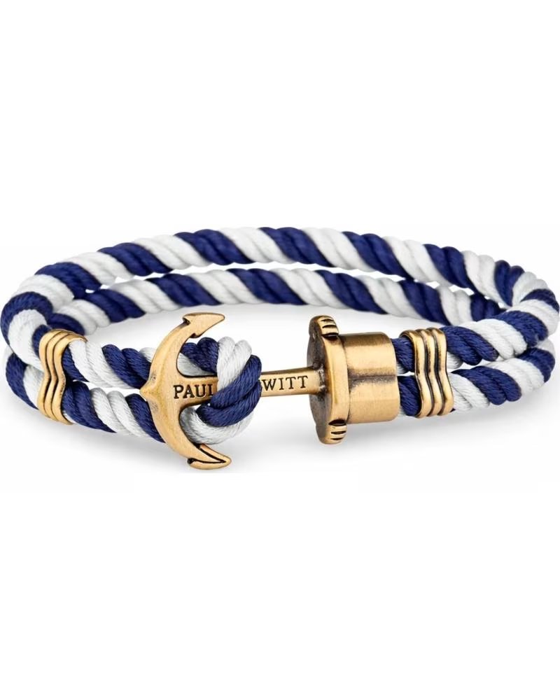 PAUL HEWITT BRACELET PAUL HEWITT MARINER AVEC ANCRE DORÉE
