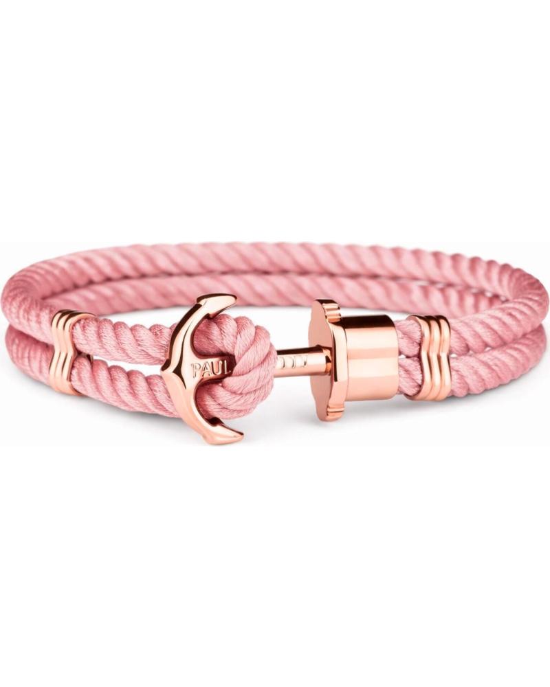 PAUL HEWITT PULSERA PAUL HEWITT SAILOR LINE ROSA CON ANCLA DORADA