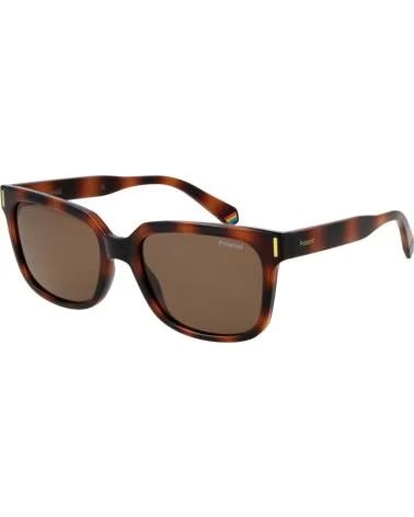 POLAROID POLAROID PLD-6191-S SUNGLASSES FOR MEN AND WOMEN, TORTOISE SHELL FRAME, BROWN LENSES
