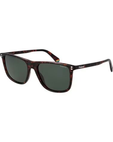 POLAROID POLAROID RECTANGULAR SUNGLASSES TORTOISESHELL BROWN