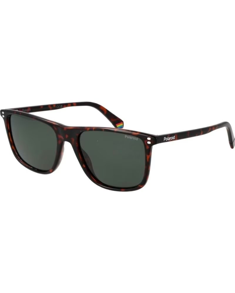 POLAROID POLAROID RECTANGULAR SUNGLASSES TORTOISESHELL BROWN