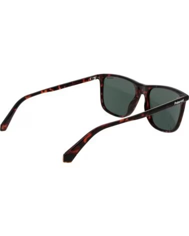 POLAROID POLAROID RECTANGULAR SUNGLASSES TORTOISESHELL BROWN