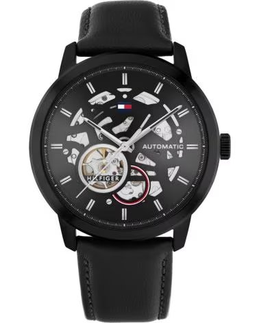 TOMMY HILFIGER MONTRE TOMMY HILFIGER 1710659 NOIR SQUELETTE AUTOMATIQUE POUR HOMME NEGRO