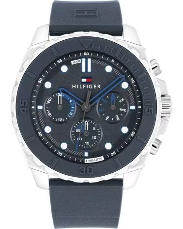 TOMMY HILFIGER MONTRE TOMMY HILFIGER 1710687 CHRONOGRAPHE BLEU POUR HOMME AZUL