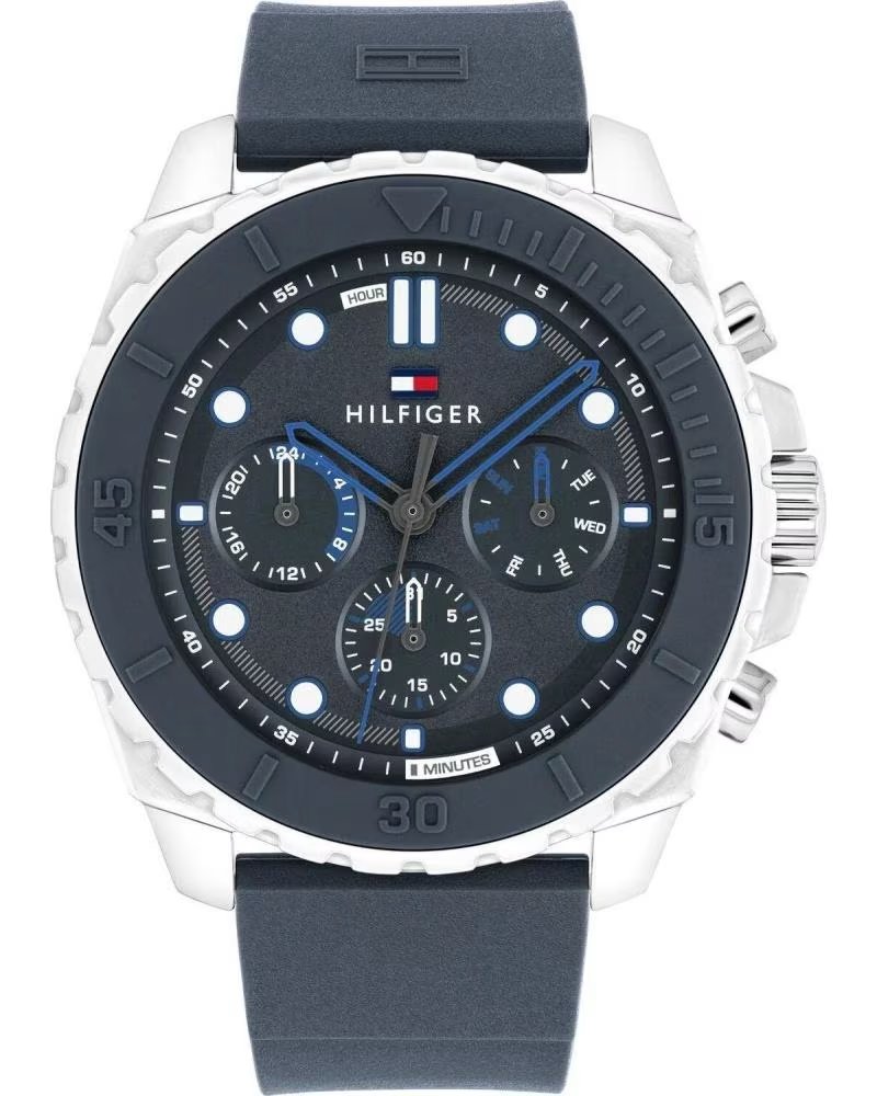 TOMMY HILFIGER MONTRE TOMMY HILFIGER 1710687 CHRONOGRAPHE BLEU POUR HOMME AZUL