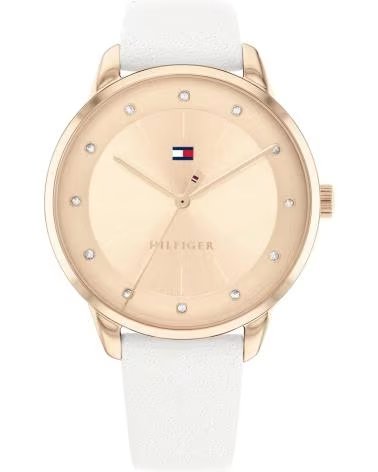 TOMMY HILFIGER MONTRE TOMMY HILFIGER POUR FEMME 1782543 BLANC ET OR BLANCO
