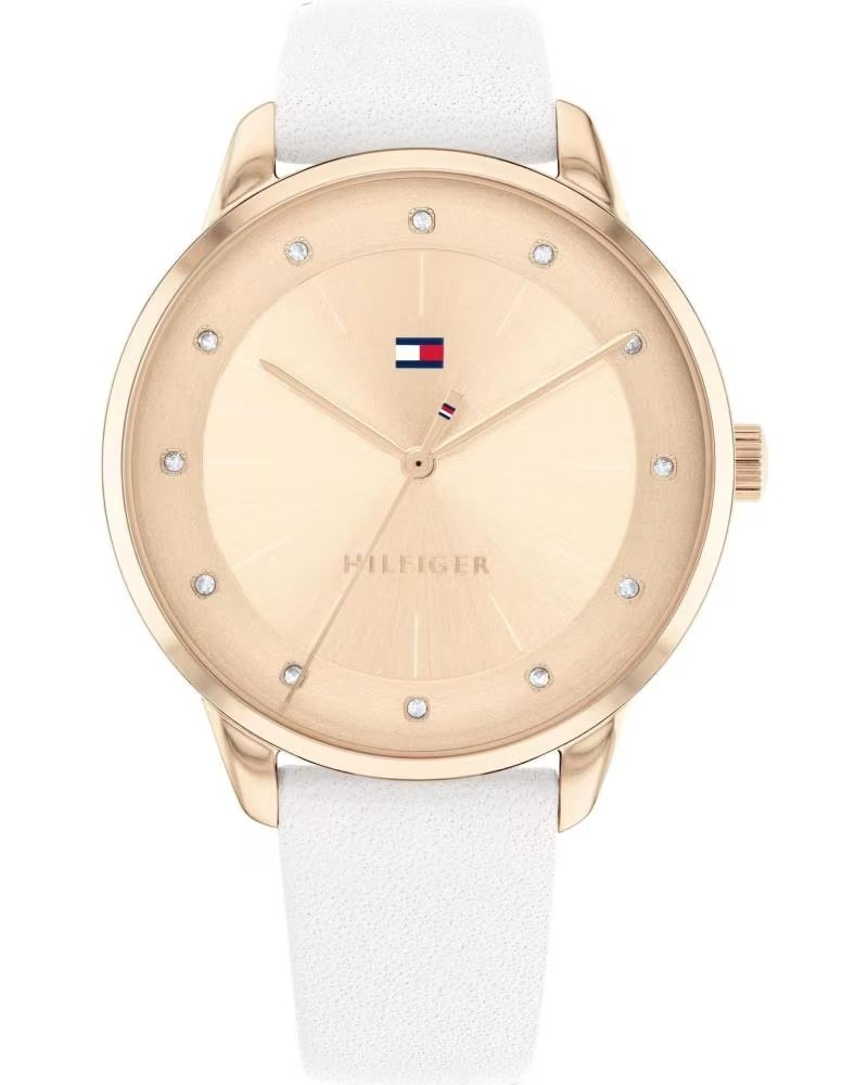 TOMMY HILFIGER TOMMY HILFIGER DAMENUHR 1782543 WEISS UND GOLD BLANCO