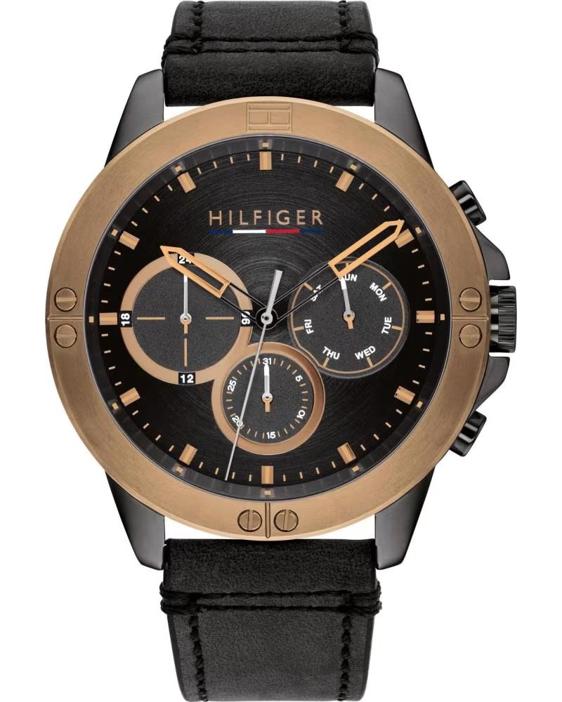 TOMMY HILFIGER TOMMY HILFIGER CHRONOGRAPH HERRENUHR SCHWARZ NEGRO
