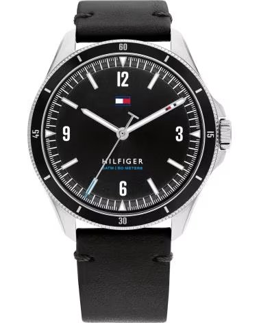 TOMMY HILFIGER MONTRE TOMMY HILFIGER 1791904 NOIR BRACELET EN CUIR NEGRO