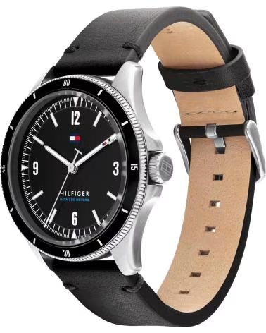 TOMMY HILFIGER MONTRE TOMMY HILFIGER 1791904 NOIR BRACELET EN CUIR NEGRO