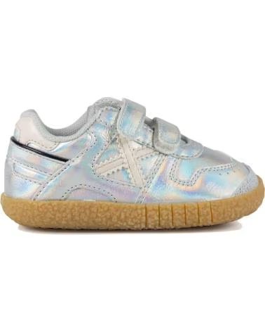 MUNICH Zapatillas Baby Goal Plateado en plateado para ninos unisex PLATEADO
