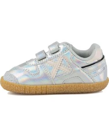 MUNICH Zapatillas Baby Goal Plateado en plateado para ninos unisex PLATEADO